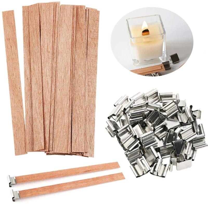 Candle Making Homewood - 10sets Top quality Wood Candle Wicks