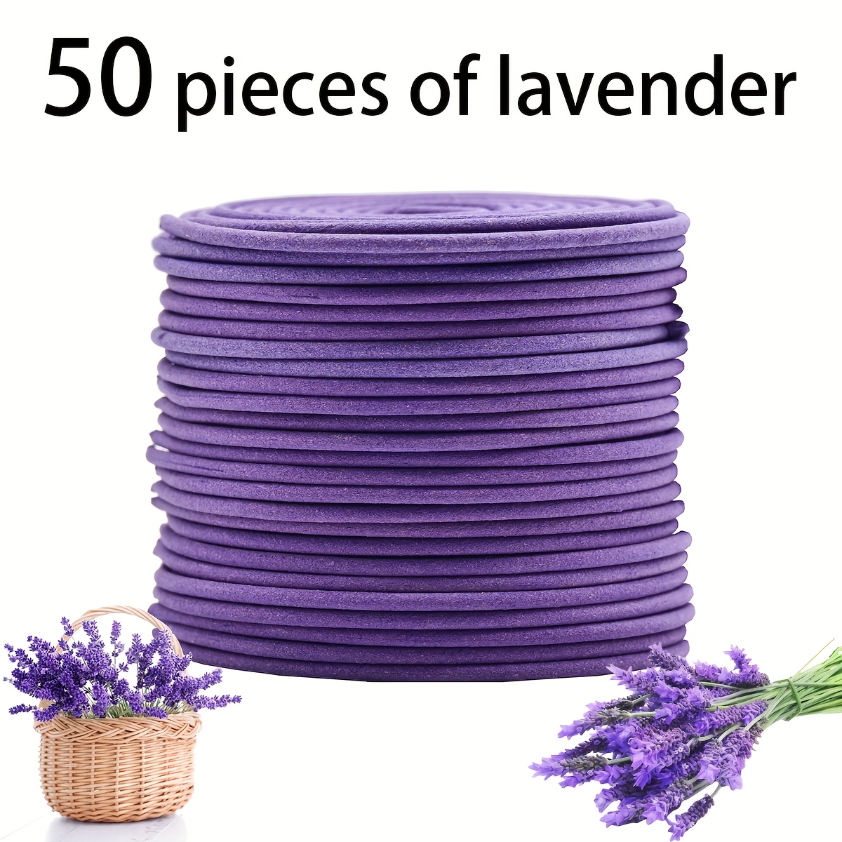 50 Lavender Scented Spiral Can - Uv Inhibitor Candle recension och pris