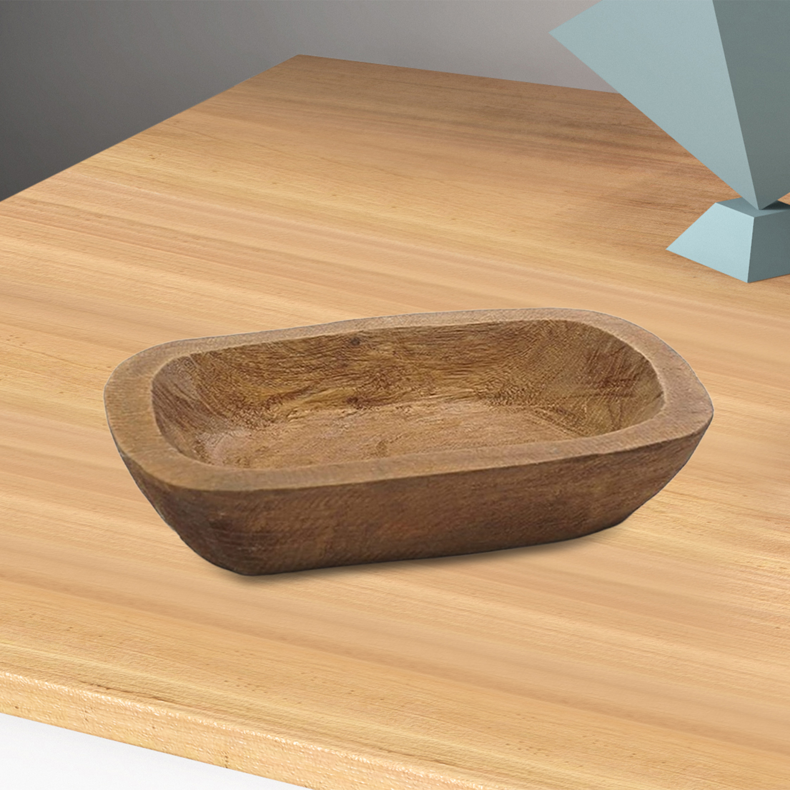 1Pc Solid Wooden Dough Bowl Ca - Candle Making Homewood recension och pris