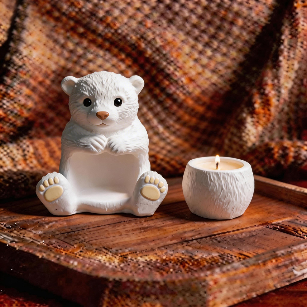 Bear Plaster Decoration Mold S - Candle Making Workshops recension och pris