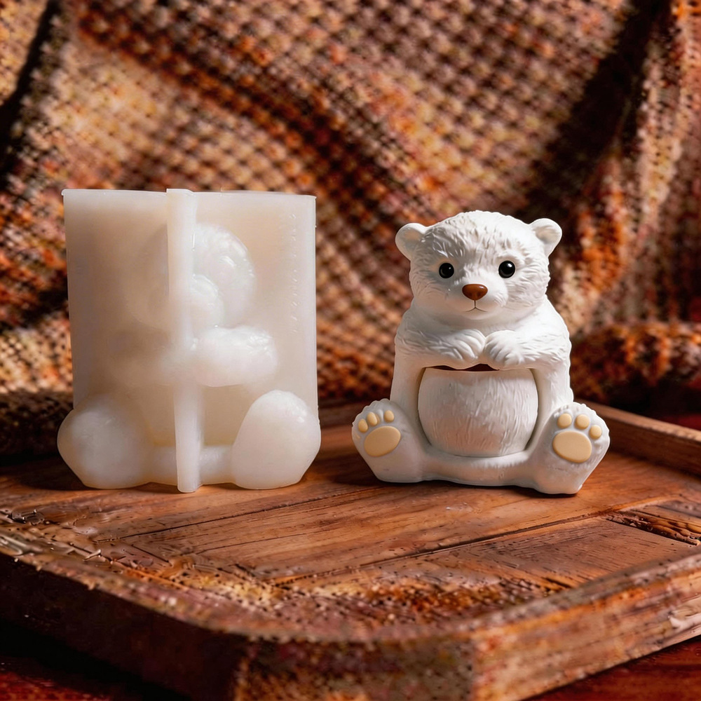 Bear Plaster Decoration Mold S - Candle Making Workshops recension och pris