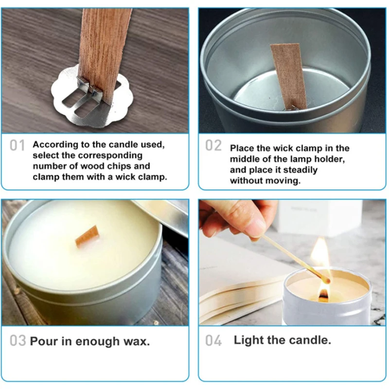 10sets Top quality Wood Candle - Candle Making Homewood recension och pris