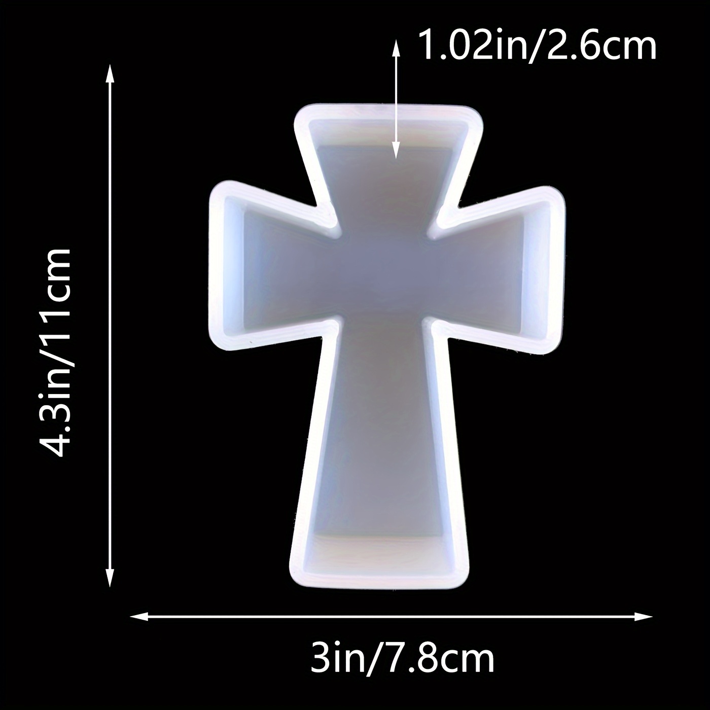 Silicone Mold Blessing Cross D - Candle Making Uk recension och pris