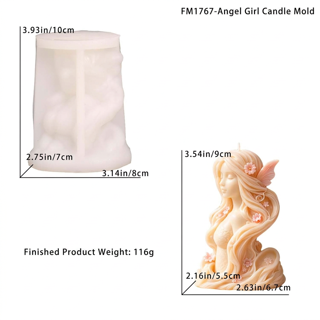 Angel  Mold Silicone 3d Silico - Candle Making Workshops recension och pris