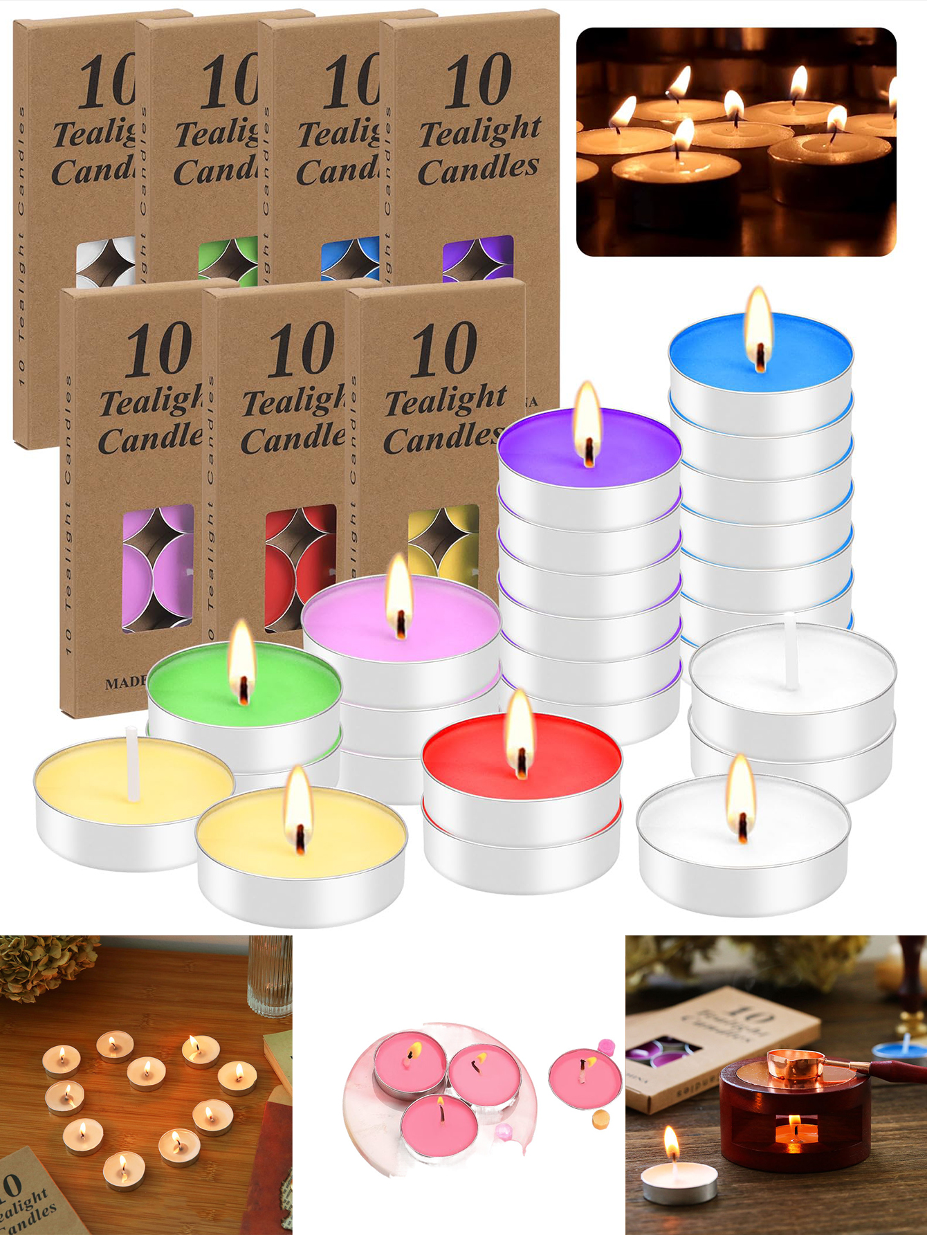 10 pieces of non-fire-varnish  - Uv Inhibitor Candle recension och pris
