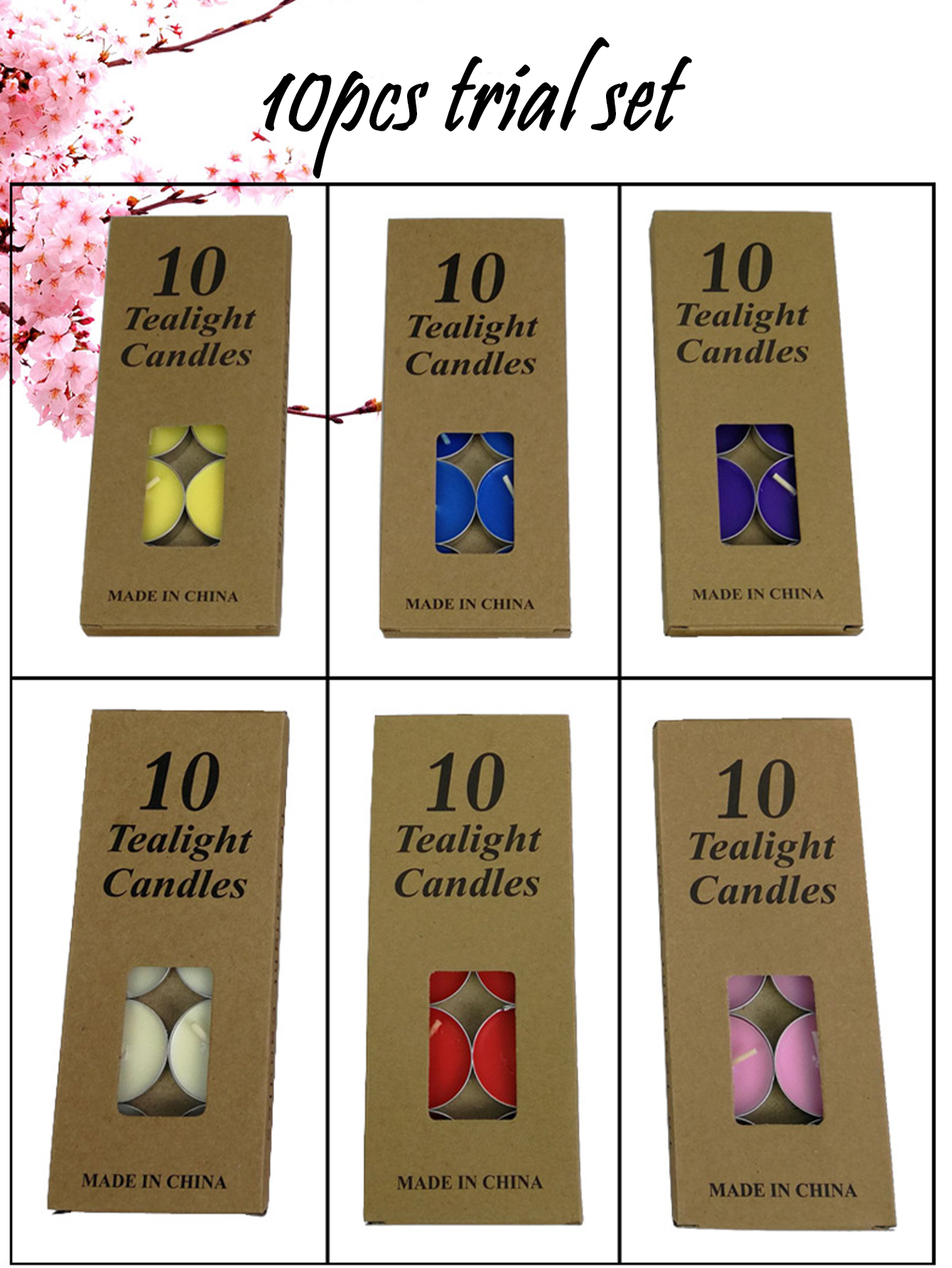 10 pieces of non-fire-varnish  - Uv Inhibitor Candle recension och pris